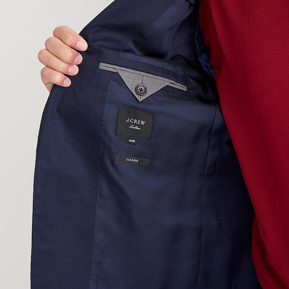 NWT J Crew Ludlow Classic Fit Sport Coat Blazer 38S Short Duca Visconti Italy - Picture 5 of 7